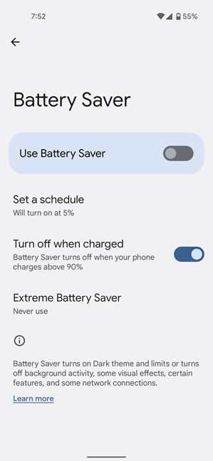 How to Turn Off Battery Saver on Android, disable battery saver, turn off battery saver